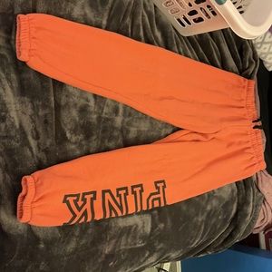 NWOT: vs pink joggers (color is a burnt orange)